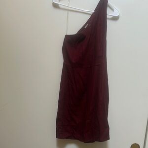 a new day One Shoulder Dress in Burgundy